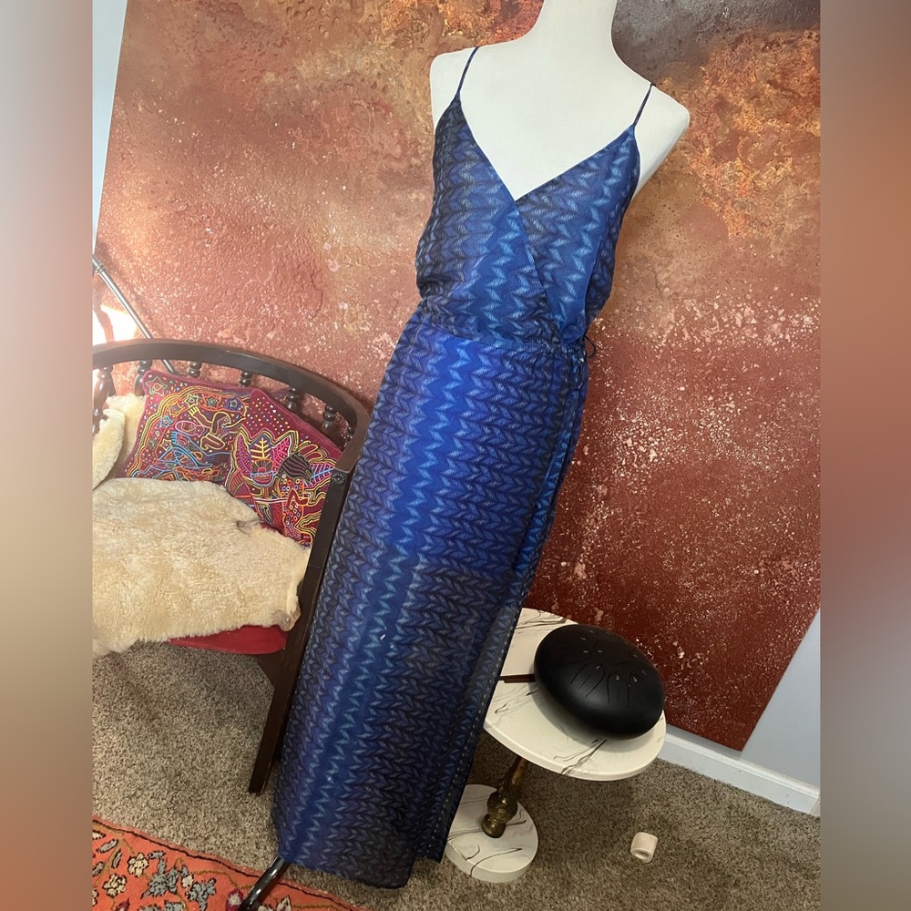 Beautiful Rory Beca Silk Sundress - semi-sheer overlay, small